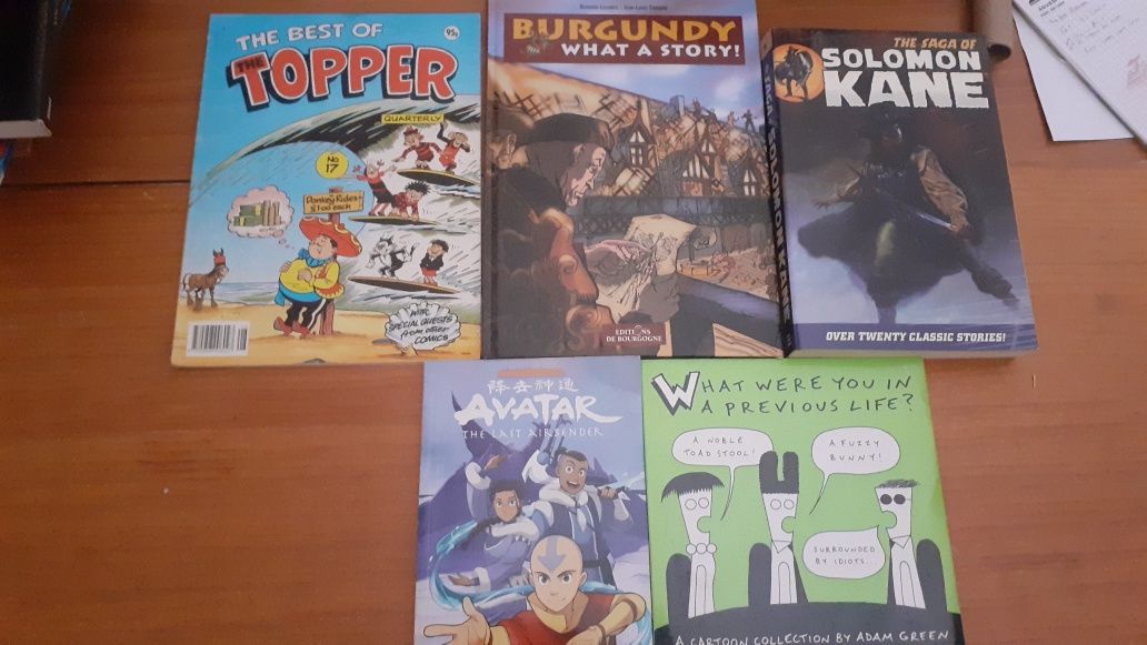 Banda desenhada em Francês e Inglês