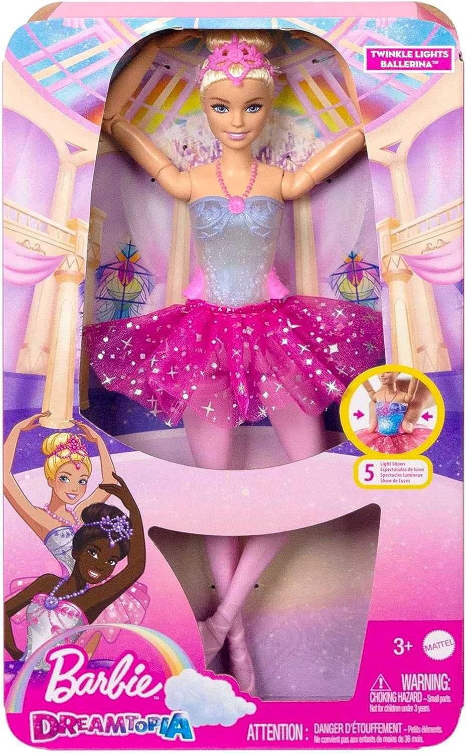 Barbie Барби балерина Dreamtopia Twinkle Lights Posable Ballerina