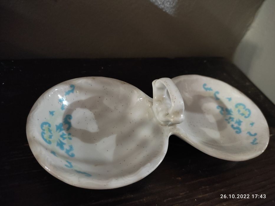 Przyprawnik bogucice podstawka porcelana sygnatura prl vintage B