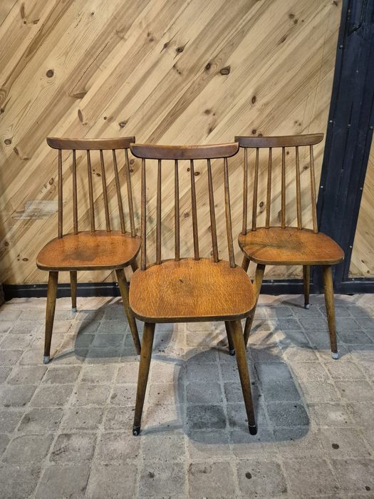 10x Krzesło drewniane PRAWDZIWE RETRO VINTAGE! Krzesła patyczaki, loft