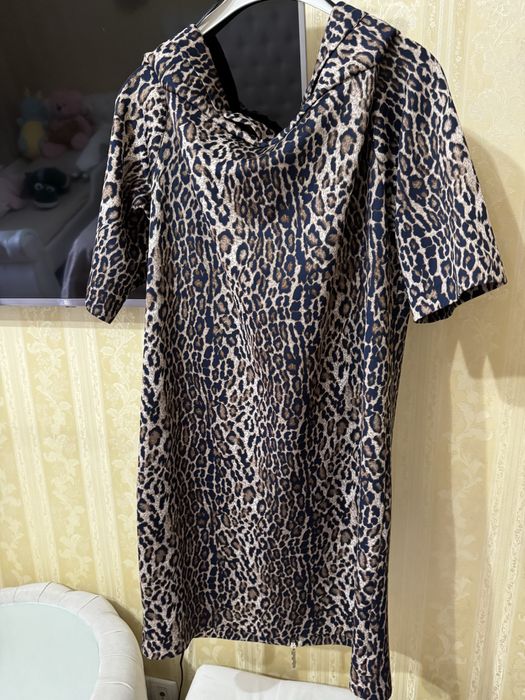 Леопардовое платье .