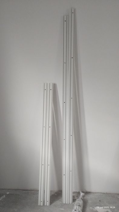 Karnisze ,szyny 2 torowe 4 szt. + żabki.