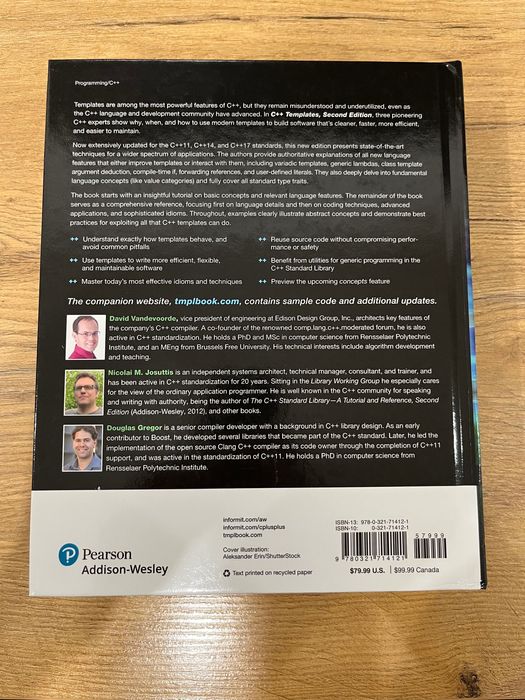 C++ Templates Second Edition Vandevoorde