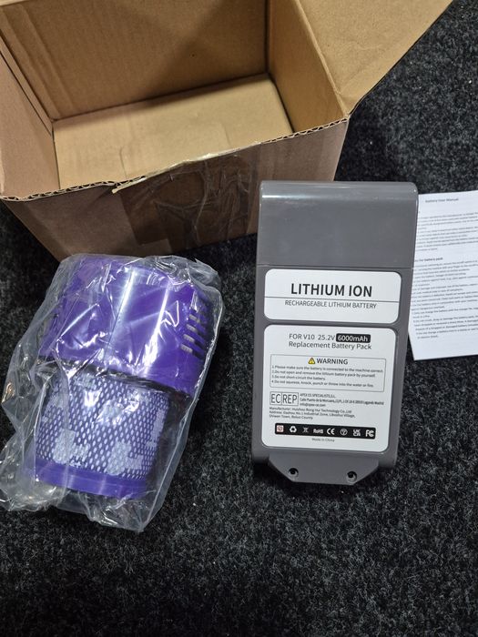 Bateria e Filtro Dyson V10