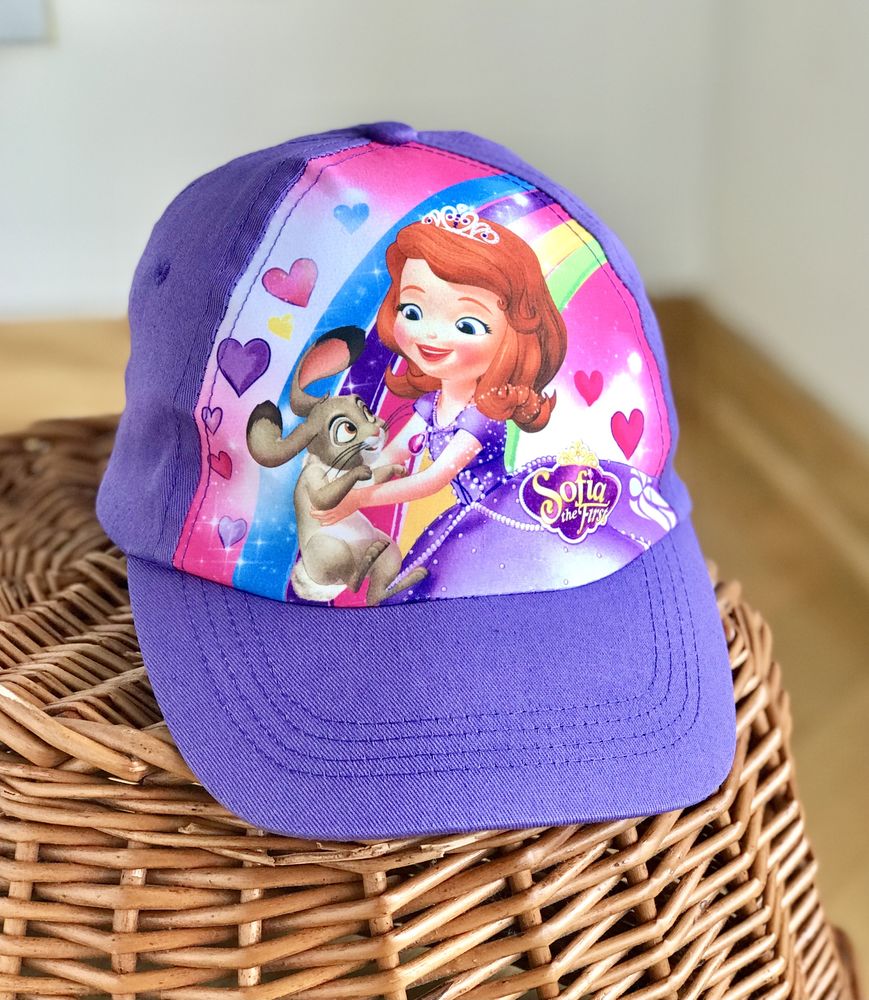 Czapka z daszkiem dla dziewczynki rozmiar 52 Disney Księżniczka Zosia