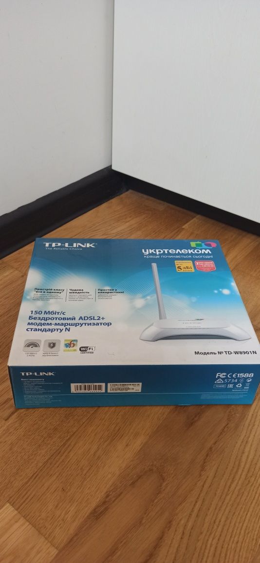 Модем-Роутер Укртелеком ADSL2+ TP-LINK TD-W8901N