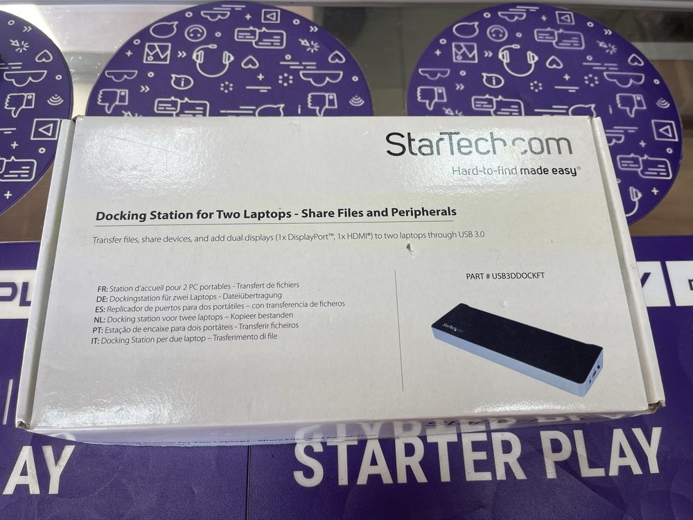 StarTech USB3DDOCKFT stacja dokujaca dla 2 laptopow jak nowa gw fv