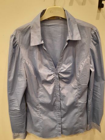 Bluzka koszulowa damska,elegancki model,rozm 38/40.niebieska,cena 35zl