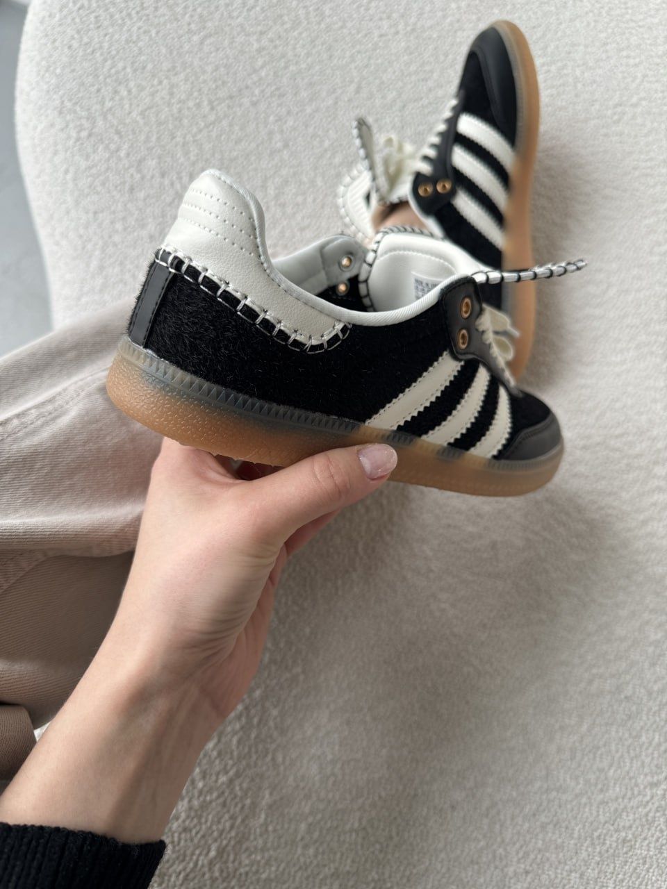 (унісекс) кросівки Adidas Samba Wales Bonner Black/White