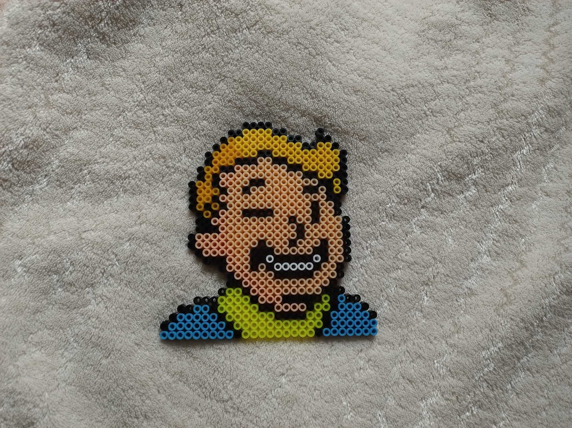 Fallout Vault Boy (Pixel Art) na magnes, do naklejenia lub zawieszenia