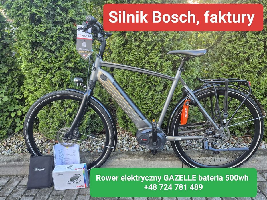 Rower elektryczny GAZELLE bateria 500wh