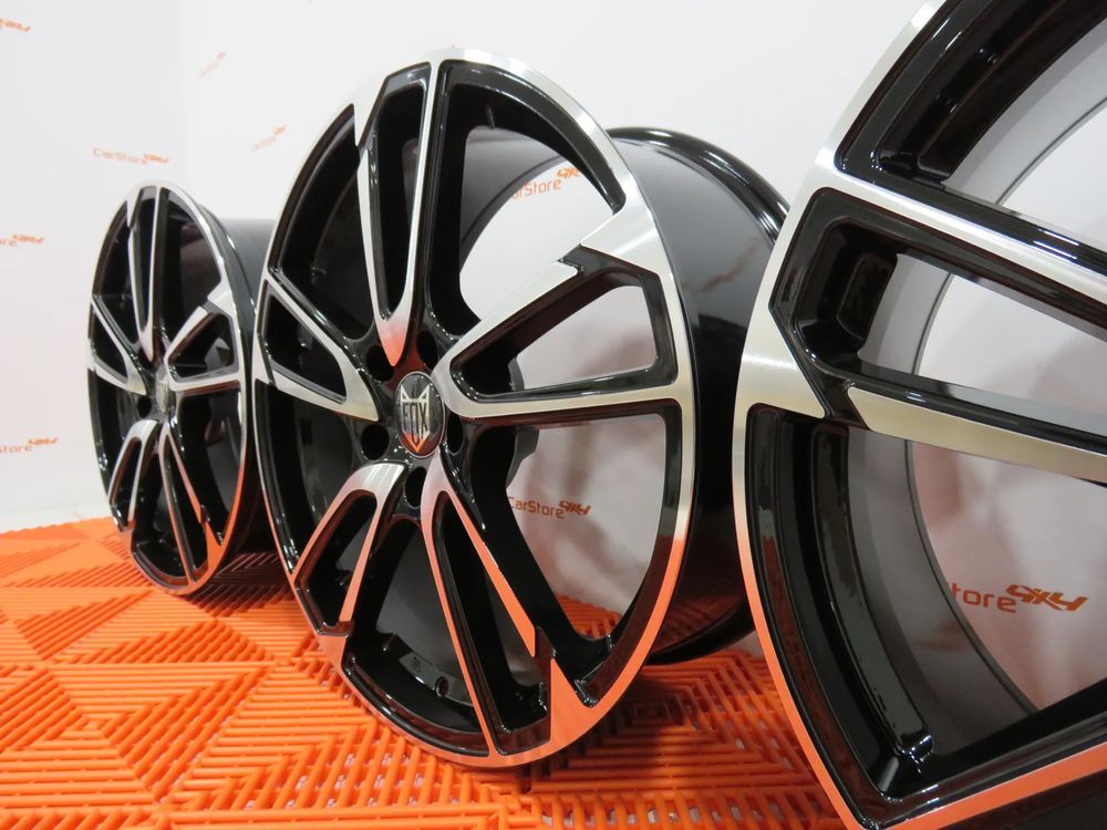 Jantes Fox MBZ 19 x 8 et 33 5x112 Preto + Maquinado