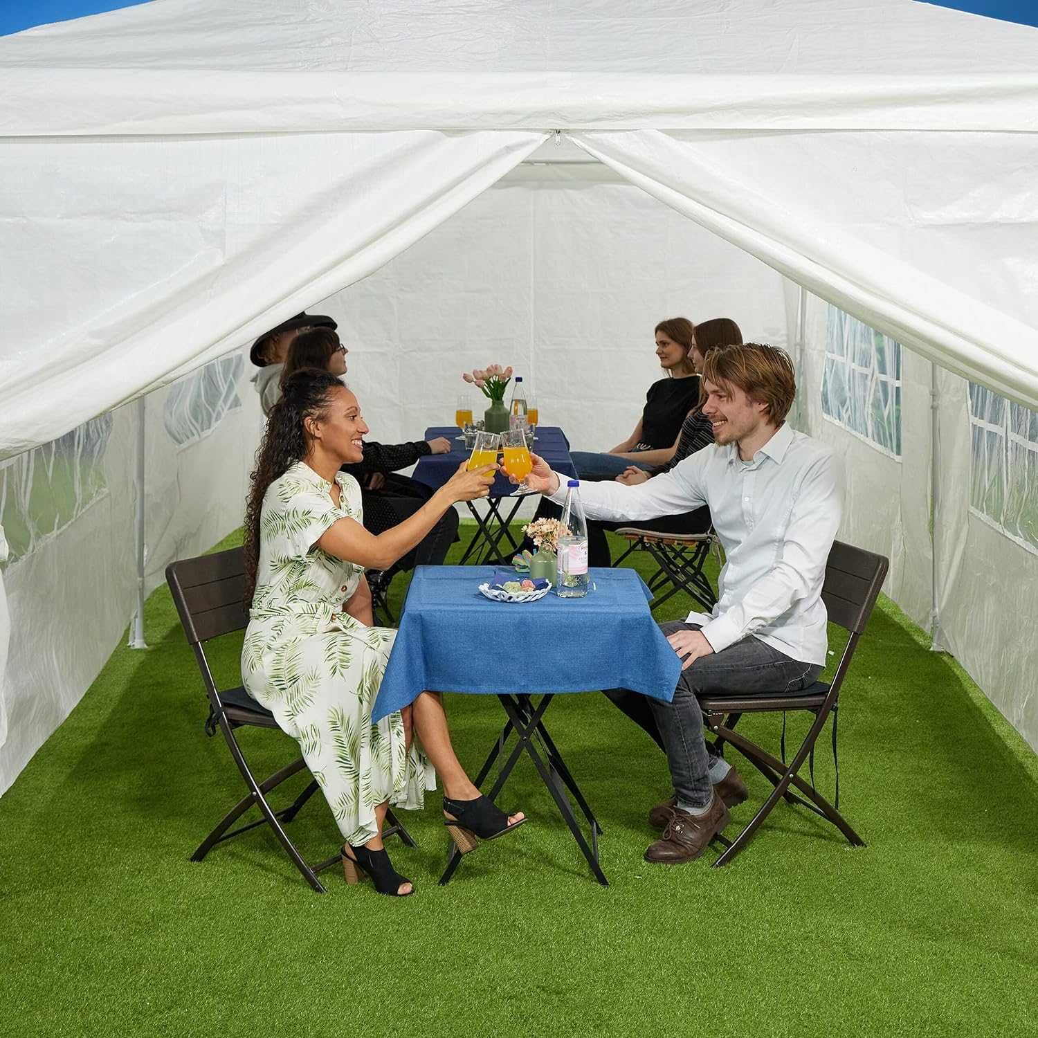 бічні панелі до альтанка намет шатро  Relaxdays, набір 6x, 2x3 м,