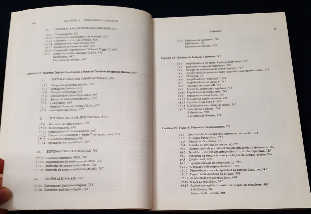 2 Livros: "Eletrônica - Dispositivos e Circuitos " Vol. 1 e 2