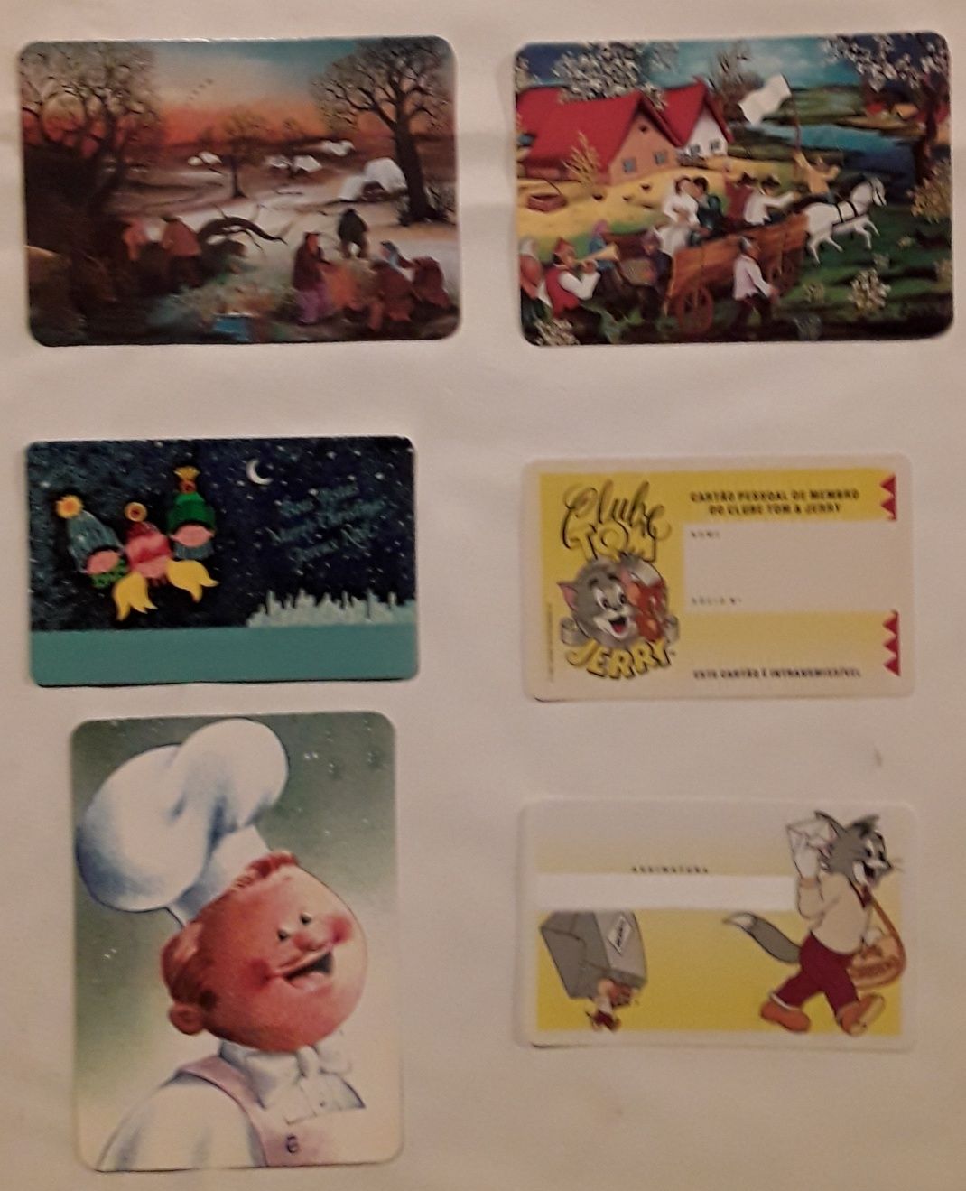 Calendários de bolso, vários anos, tema: bonecos