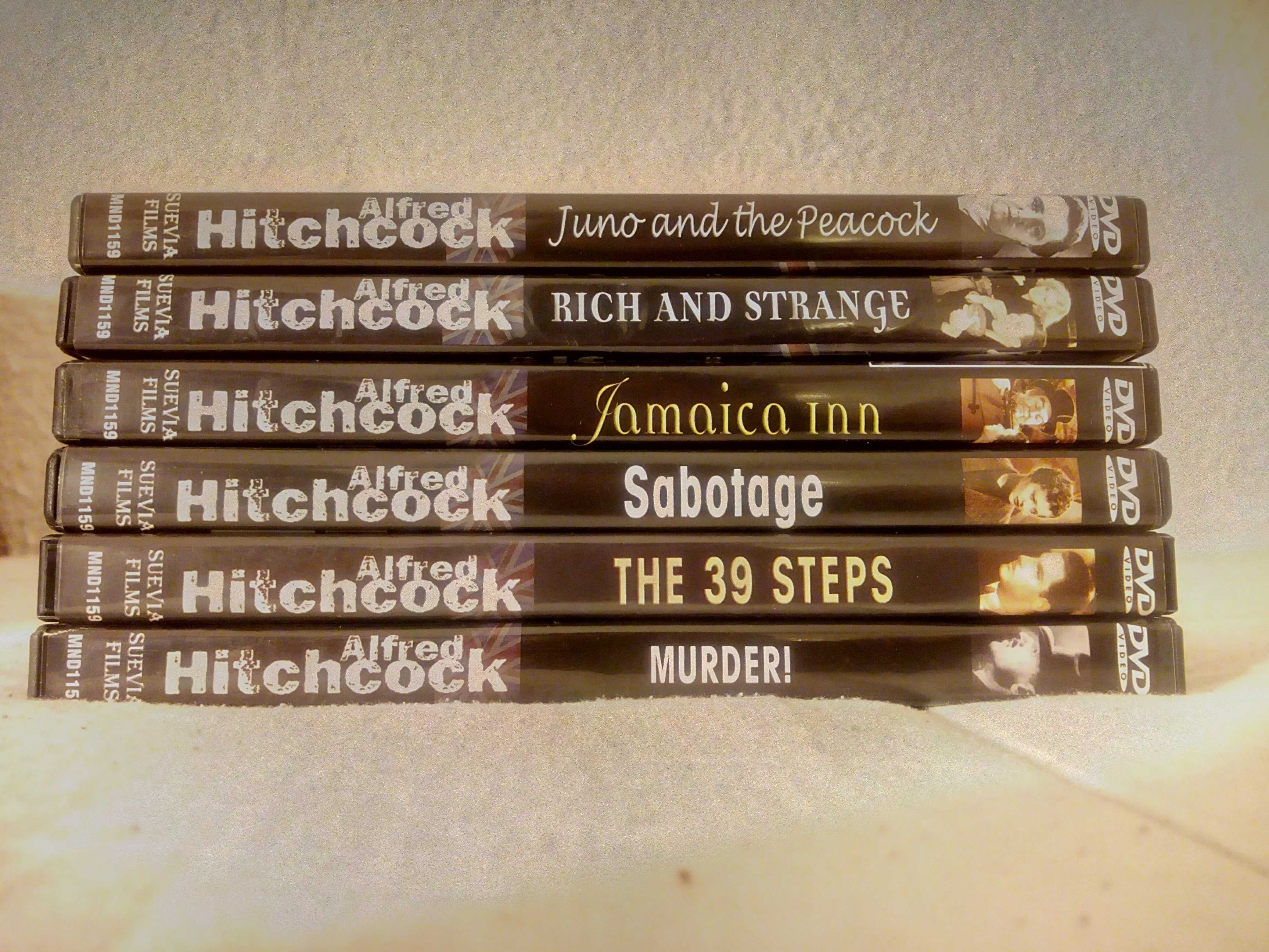 DVDs da coleção Hitchcock