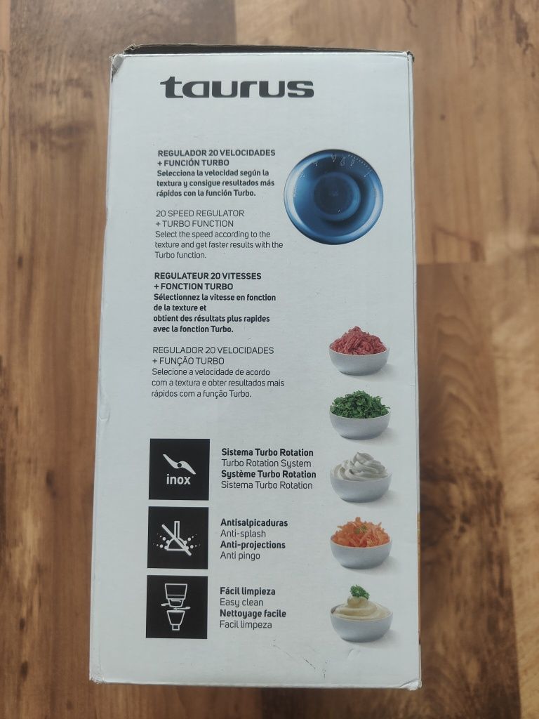 blender Taurus 600W plus inox nowy mocniejsza wersja