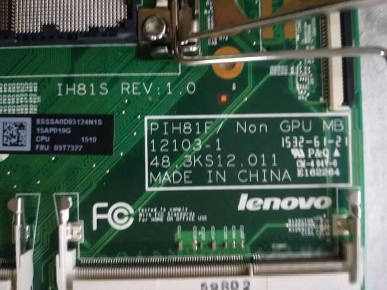 Lenovo S520-00 PIH81F Non GPU MB 12103-1