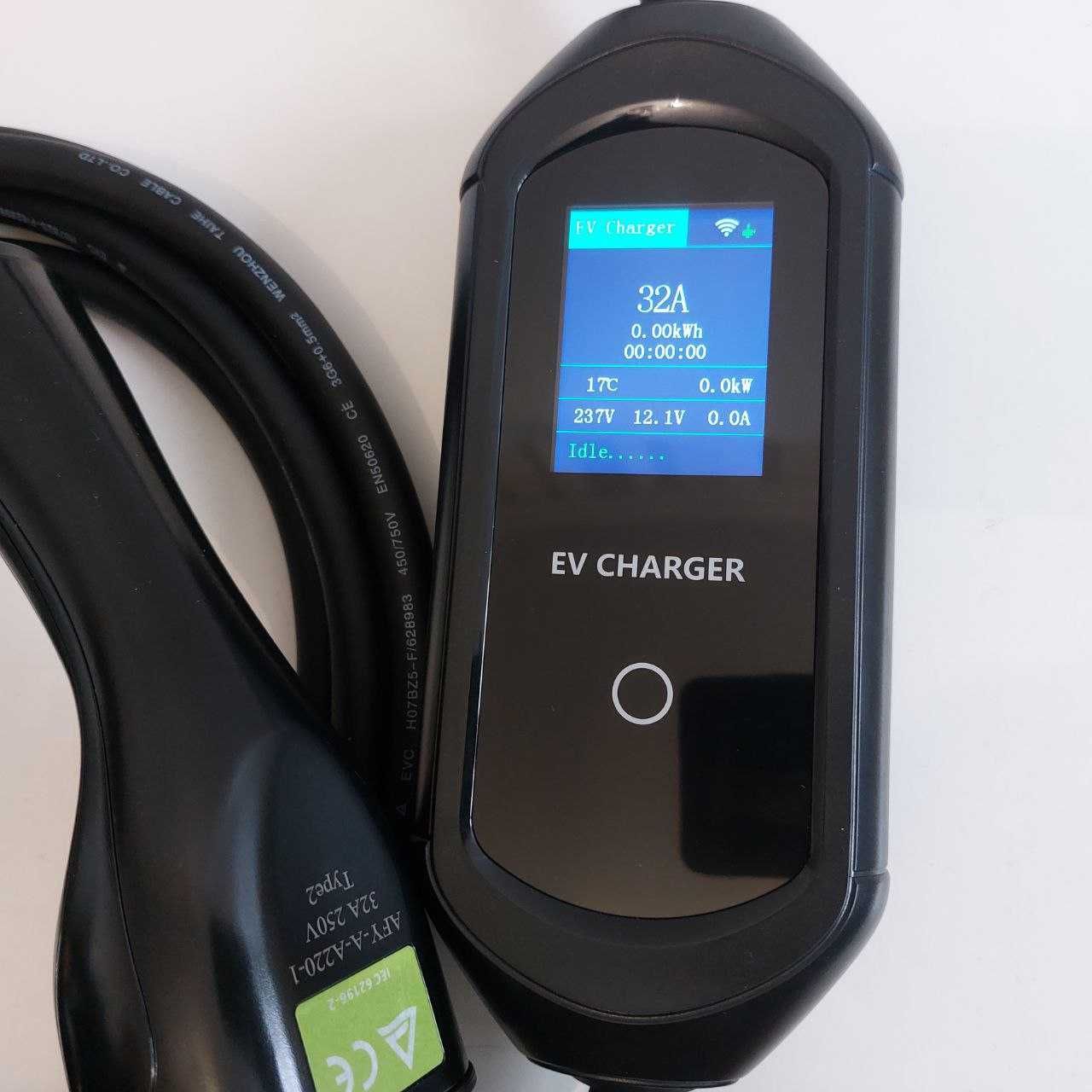 Зарядка до електромобіля EV Charger 7KW 32A, Type1 WI-FI 5 метрів
