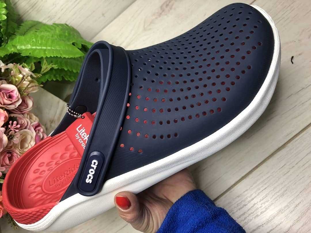 Crocs LiteRide Clog Navy/Peper Сабо Крокс артикул Модели 204592 36-45р