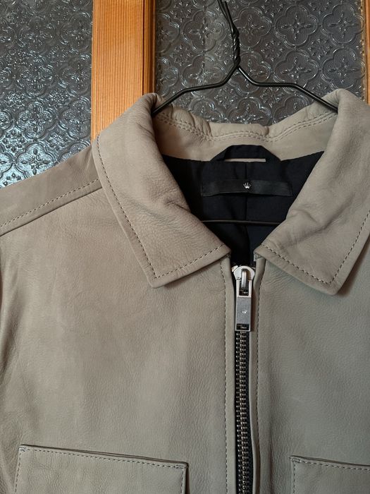 Нова шкіряна куртка JUNK DE LUXE suede жакет світло-сірий