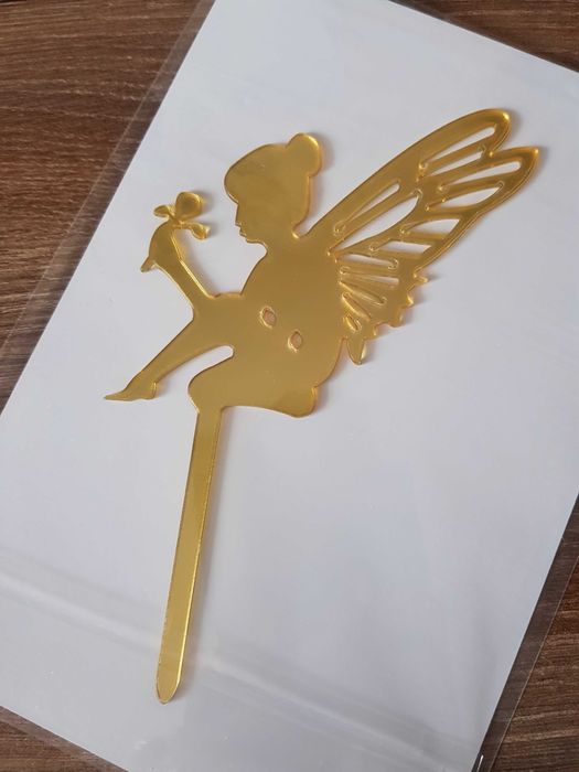 Dekoracja na tort wróżka calineczka urodziny ozdoba