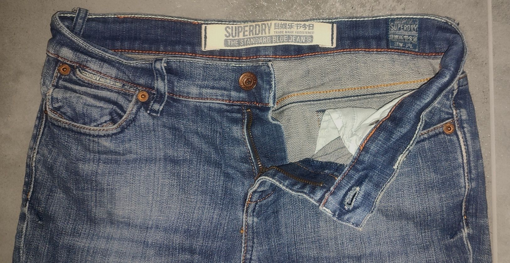 Spodnie Superdry r. 28/30 pas 78 cm