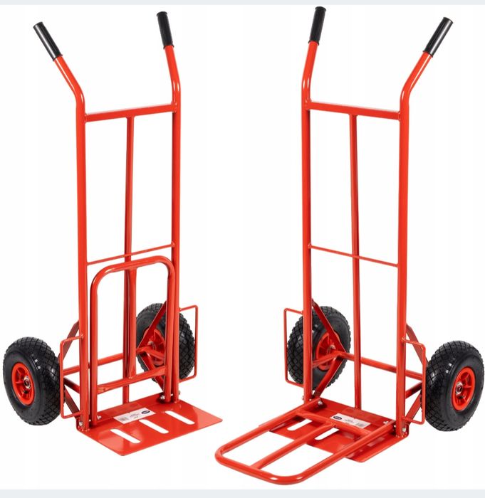 Візок вантажний складський з подвійною платформою