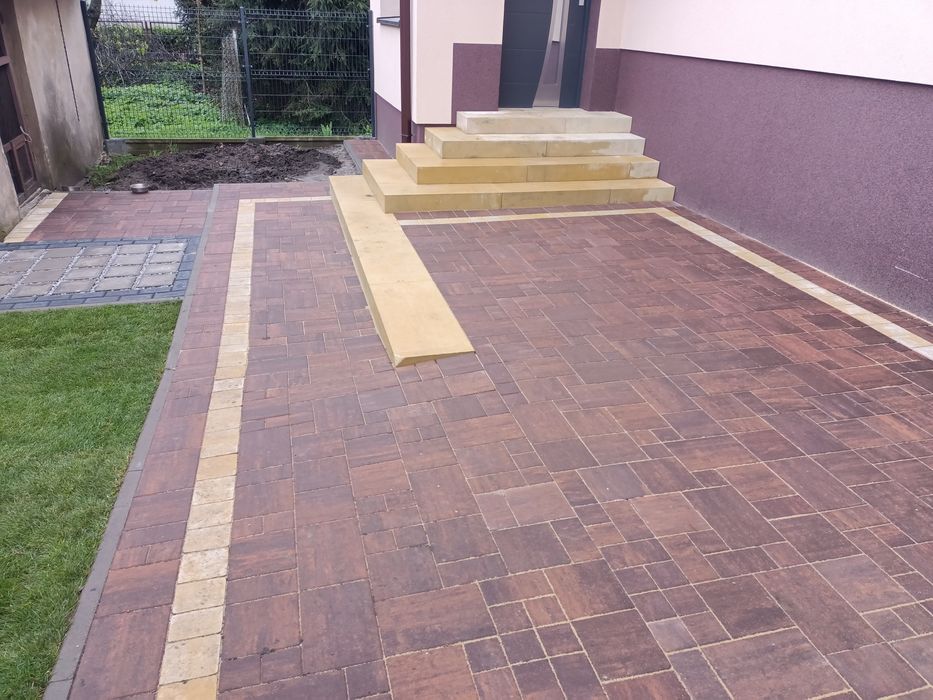 Usługi brukarskie, tarasy, chodniki, ścieżki, podjazdy, parkingi