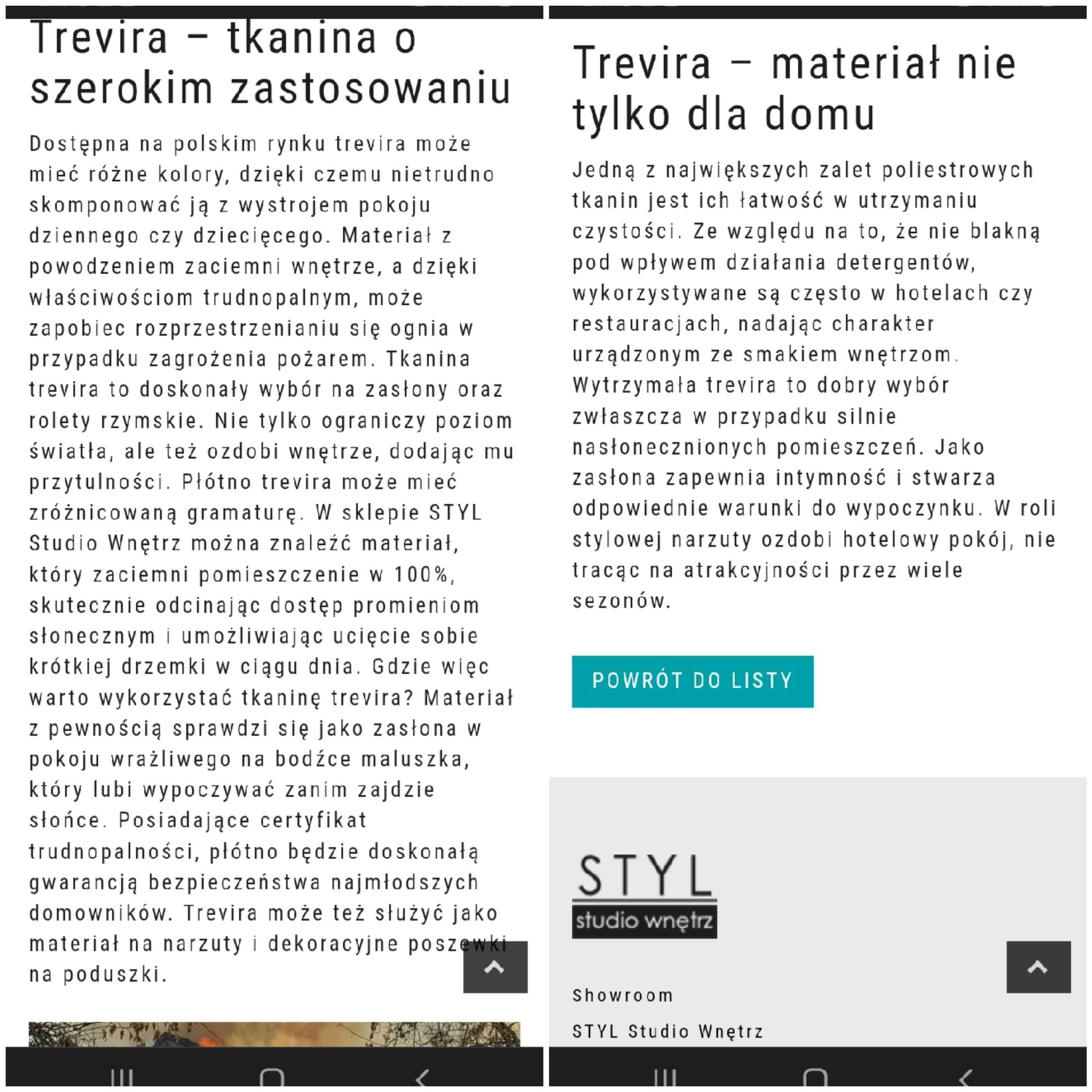 Zasłony z tkaniny Trevira SC trudnnopalnej długie 195cm szerokie 210cm