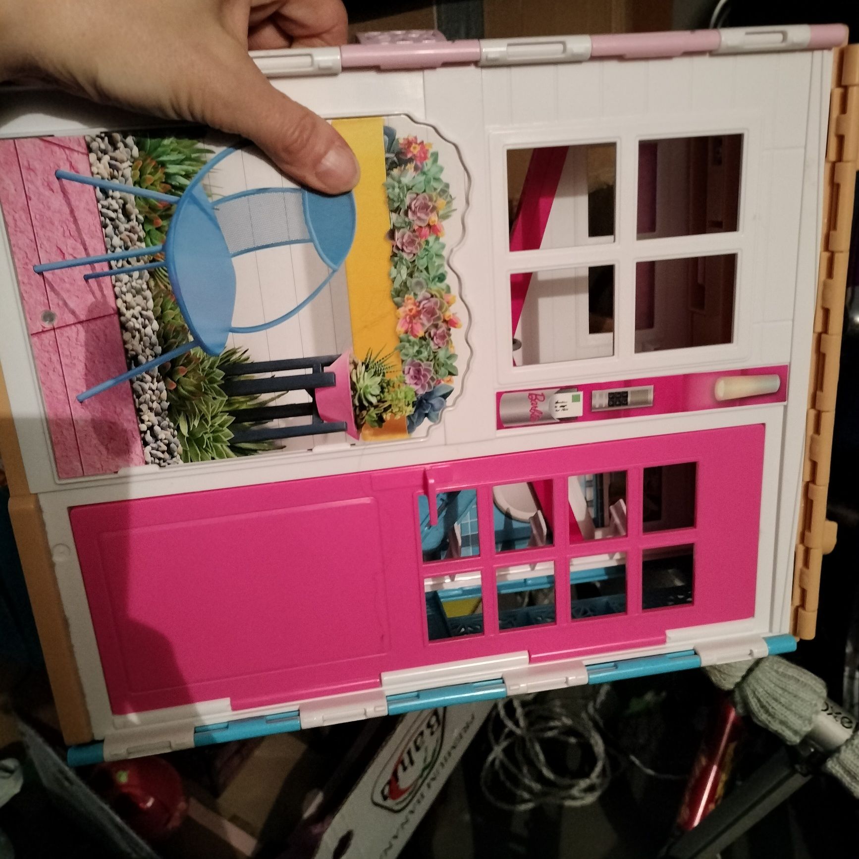 Domek lalek barbie, auto, kamper steffi