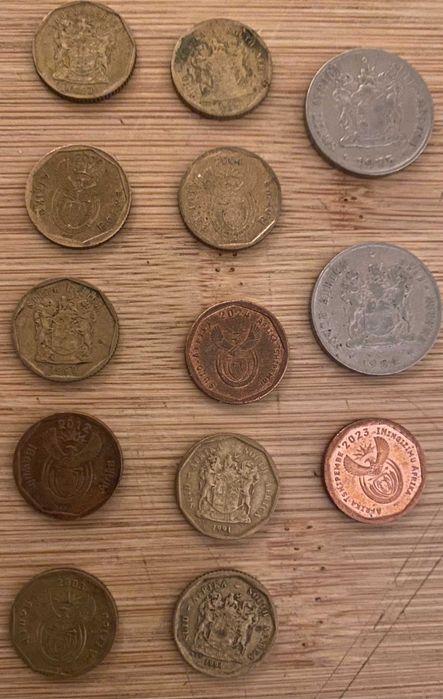 Moedas de 10 cêntimos da África do Sul
