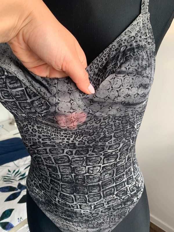 Desirée transparentne body y2k coquette top na ramiączkach 75B