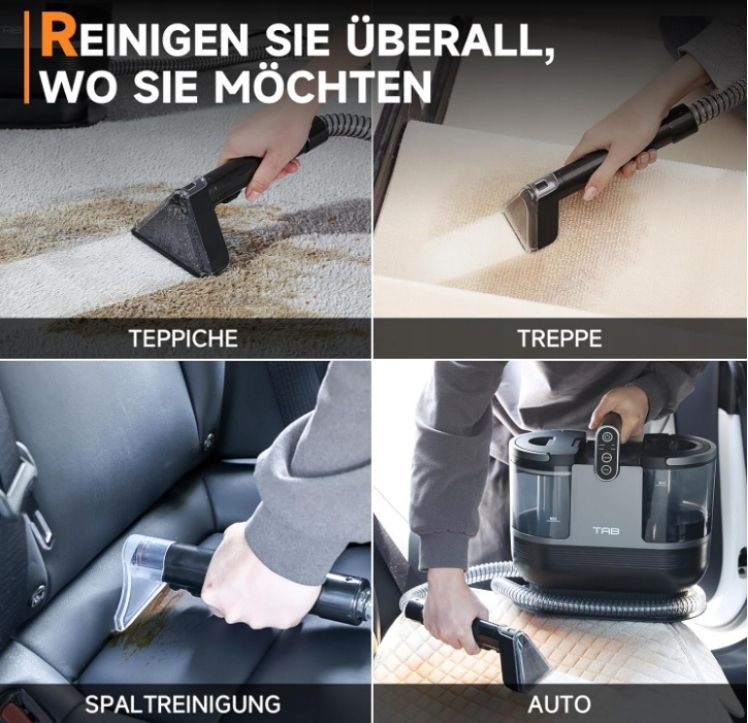 Odkurzacz Piorący do czyszczenia dywanów kanap szorowania 600w TAB R6