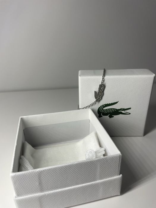 Жіночий браслет Lacoste, подарунок дівчині (срібний)