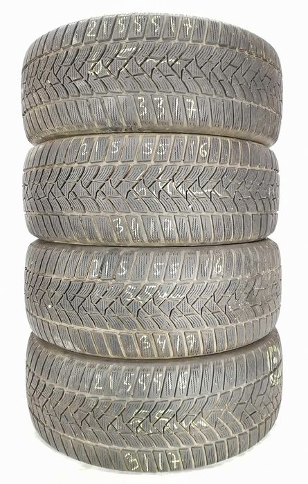 4x 215/55 R16 Dunlop WS 5 opony zimowe 6 mm / wysyłka montaż