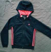 Bluza dziewczęca Adidas r.152 czarna+róż