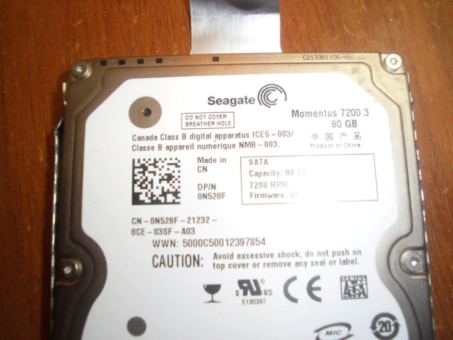 жесткий диск seagate 80gb