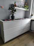 Komoda biała ikea ( rezerwacja do poniedziałku)
