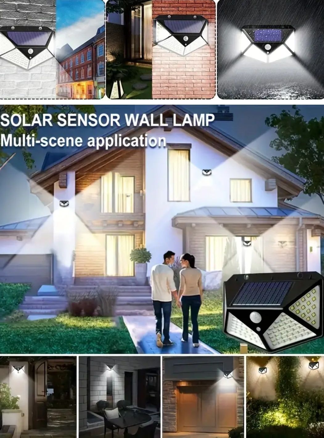 6 Luzes solares! Envio e a cobrança! Por MBW sai 10€ mais barato