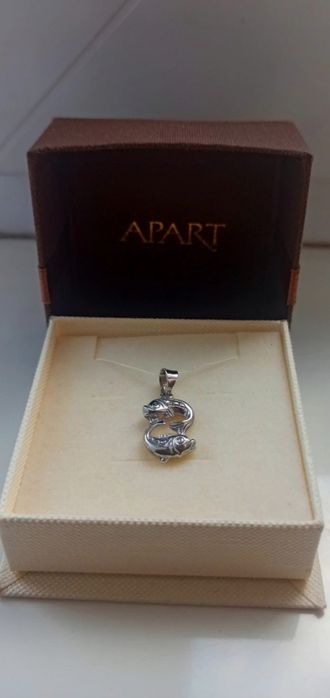 Nowa srebrna zawieszka Apart znak zodiaku Ryby