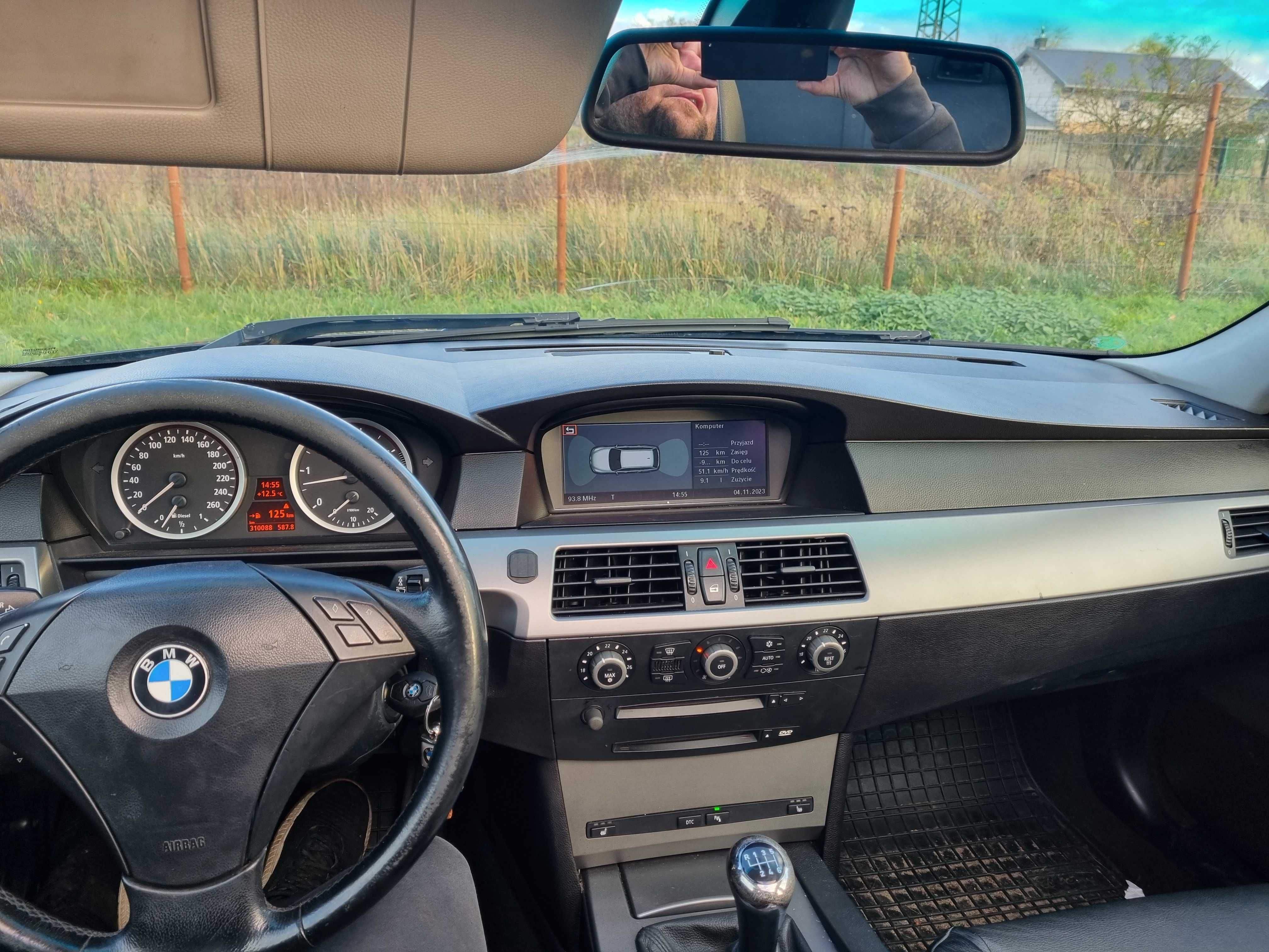 Bmw e61 2 5d 177km orientblau xenon skretny,panorama WSZYSTKIE CZESCI!