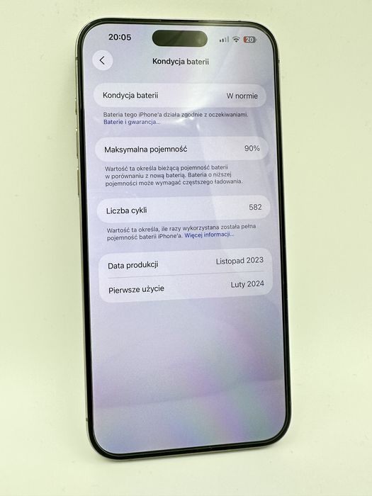 iphone 15 Pro Max - 89% - Natura Tytan - Stan Bardzo dobry - Gw. Rozru