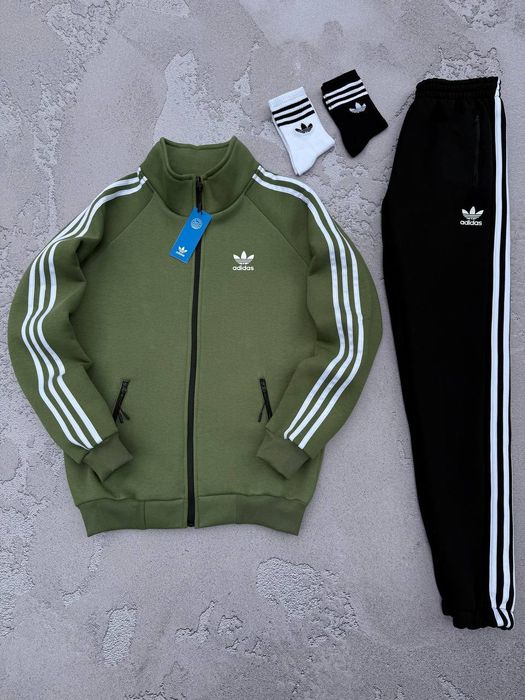 Зіпка Adidas Зима / Фліс. ТОП якість. Олімпійка Адідас. Кофта тепла