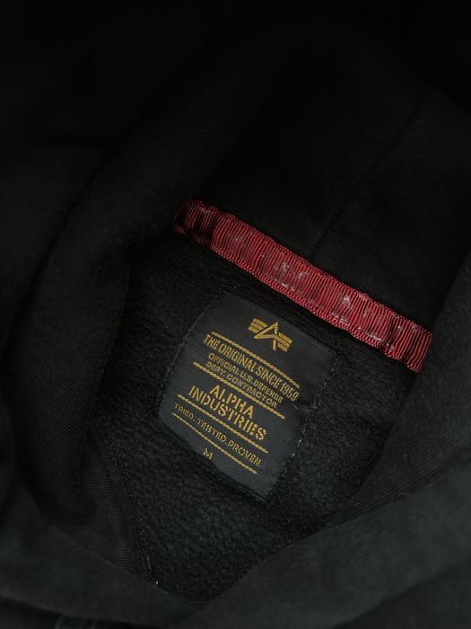 Худі Alpha Industries Original | Чоловіче M | чорне, класичний стиль