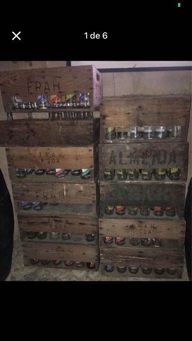 Garrafas antigas de refrigerantes