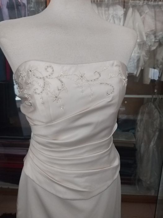 Vestido Noiva Beje