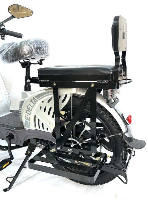 Електровелосипед Crosser E-Delta 800W 60V/15Ah 17 колеса - Сірий