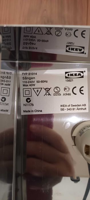 Candeeiro Ikea SÅNGEN