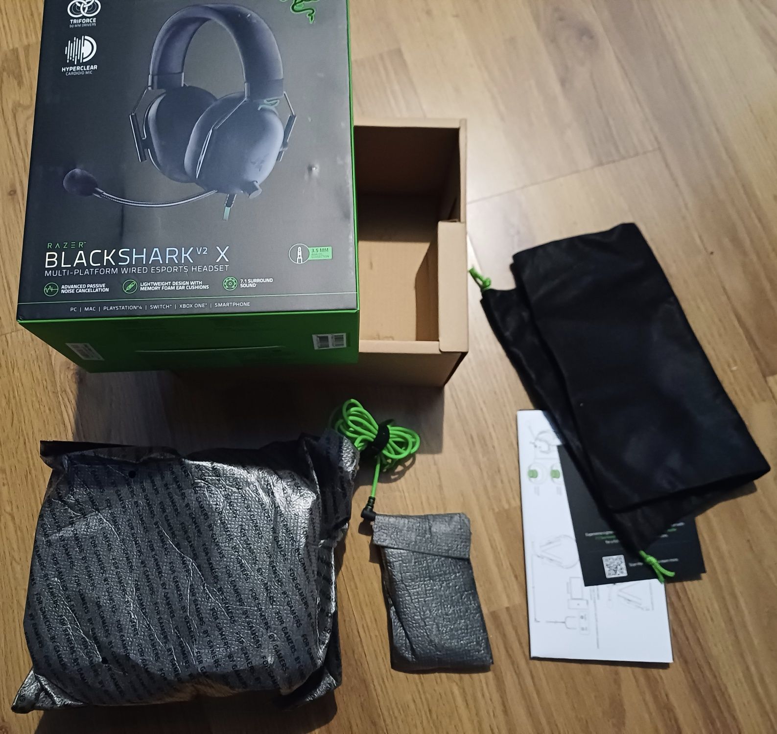 Razer blackshark v2x - Estado Impecável, com Caixa Original